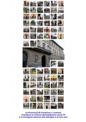 31 MARZO 2020 ORE 12:00 : LA PROVINCIA DI CREMONA E I SUOI COMUNI RICORDANO LE VITTIME DEL COVID-19 E SI STRINGONO ATTORNO ALLE LORO FAMIGLIE E AI LORO CARI 31 MARZO 2020 ORE 12:00 : LA PROVINCIA DI CREMONA E I SUOI COMUNI RICORDANO LE VITTIME DEL COVID-19 E SI STRINGONO ATTORNO ALLE LORO FAMIGLIE E AI LORO CARI
